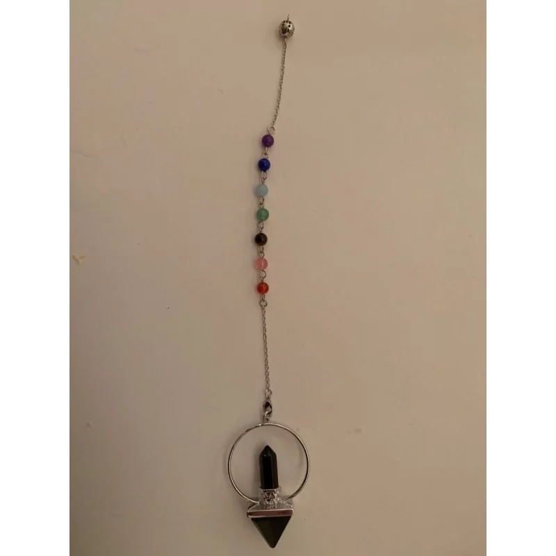 Pendule 7 Chakra En Pierre Naturelle - Magie Kali - Boutique ésotérique, spiritisme et occultisme en ligne
