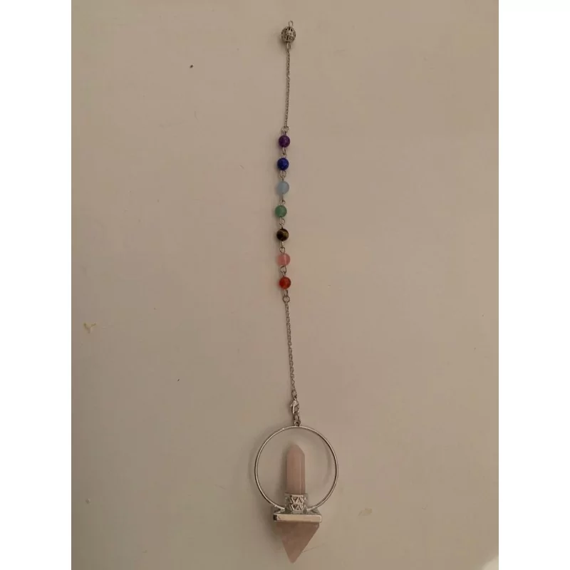Pendule 7 Chakra En Pierre Naturelle - Magie Kali - Boutique ésotérique, spiritisme et occultisme en ligne