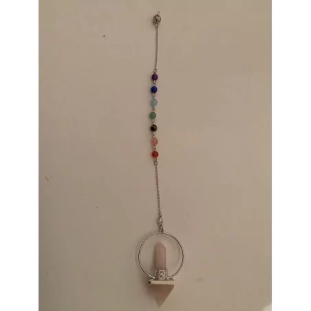 Pendule 7 Chakra En Pierre Naturelle - Magie Kali - Boutique ésotérique, spiritisme et occultisme en ligne Pendule 7 Chakra En Pierre Naturelle - Magie Kali - Boutique ésotérique, spiritisme et occultisme en ligne