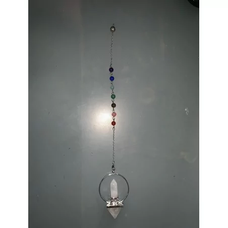 Pendule 7 Chakra En Pierre Naturelle - Magie Kali - Boutique ésotérique, spiritisme et occultisme en ligne Pendule 7 Chakra En Pierre Naturelle - Magie Kali - Boutique ésotérique, spiritisme et occultisme en ligne