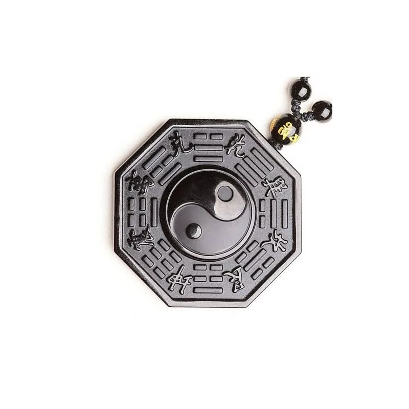 Pendentif en obsidienne Yin-Yang - Magie Kali - Boutique ésotérique, spiritisme et occultisme en ligne