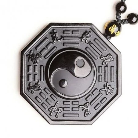 Pendentif en obsidienne Yin-Yang - Magie Kali - Boutique ésotérique, spiritisme et occultisme en ligne