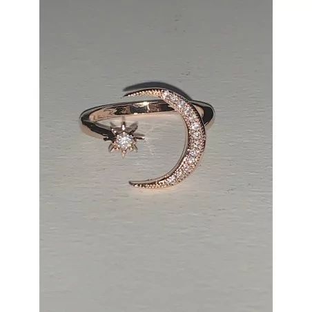 BAGUE LUNE SYMBOLIQUE ÉTOILÉE - Magie Kali - Boutique ésotérique, spiritisme et occultisme en ligne
