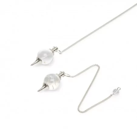 Pendule en pierre naturelle cristal de roche - Magie Kali - Boutique ésotérique, spiritisme et occultisme en ligne