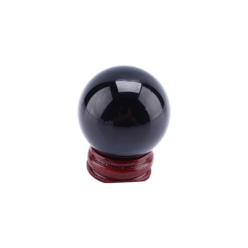 Support coloré boule de cristal sphérique + sphère 40mm - Magie Kali - Boutique ésotérique, spiritisme et occultisme en ligne