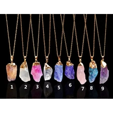 Pendentif de Cristaux Naturel - Magie Kali - Boutique ésotérique, spiritisme et occultisme en ligne