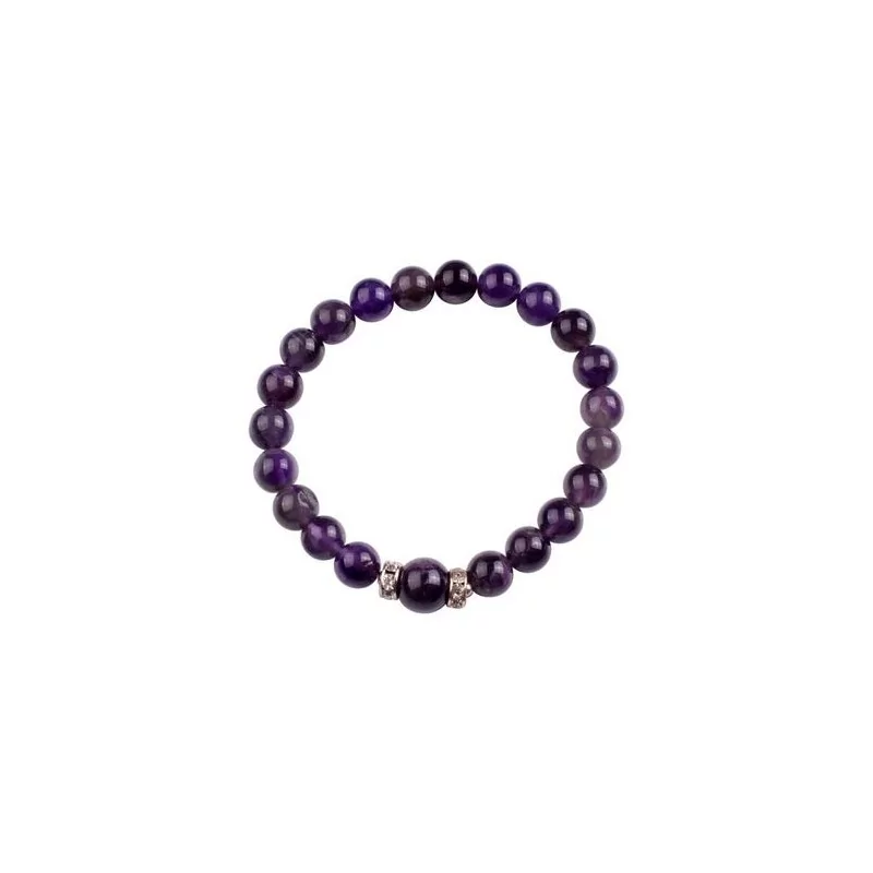 Bracelet en perle d'améthyste - Magie Kali - Boutique ésotérique, spiritisme et occultisme en ligne