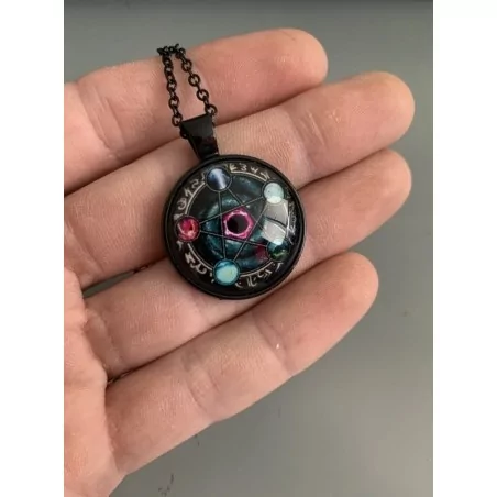 Collier Pendentif Wiccan pentacle élémentaire - Magie Kali - Boutique ésotérique, spiritisme et occultisme en ligne