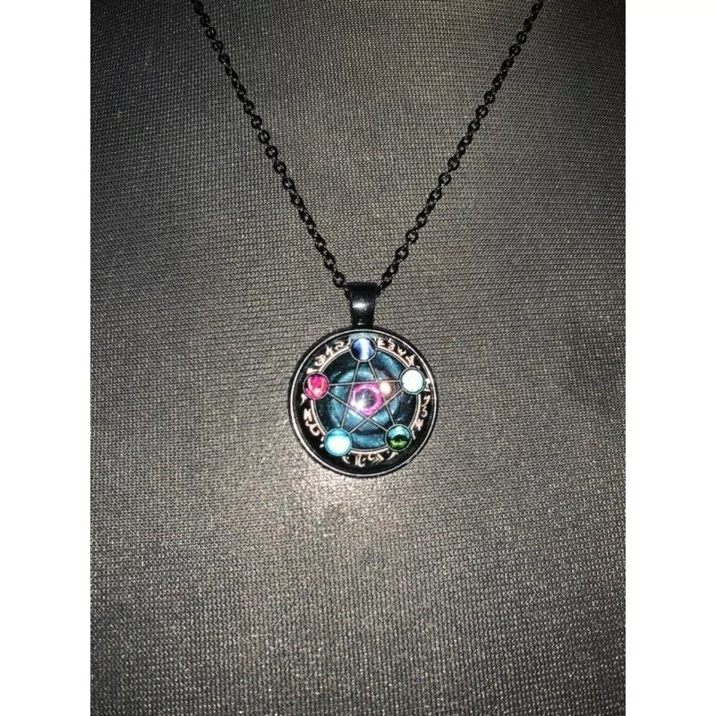 Collier Pendentif Wiccan pentacle élémentaire - Magie Kali - Boutique ésotérique, spiritisme et occultisme en ligne