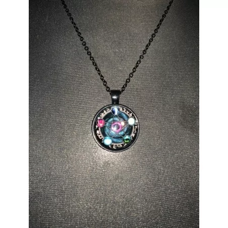 Collier Pendentif Wiccan pentacle élémentaire - Magie Kali - Boutique ésotérique, spiritisme et occultisme en ligne