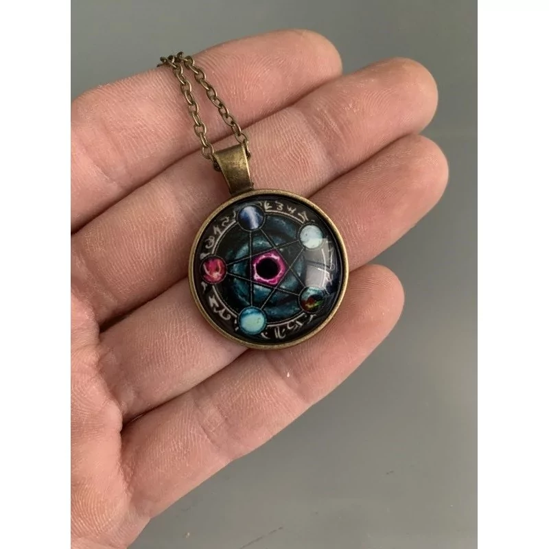 Collier Pendentif Wiccan pentacle élémentaire - Magie Kali - Boutique ésotérique, spiritisme et occultisme en ligne
